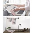 thumbnail image 5 of Pink Grey Abstract Kitchen Dish Towels for Drying Dishes Set of 2, Modern Minimalist Smear Art Waffle Weave Microfiber Hand Tea Bathroom Towels Quick Dry & Absorbent Towel 15.7x23.6, 5 of 7