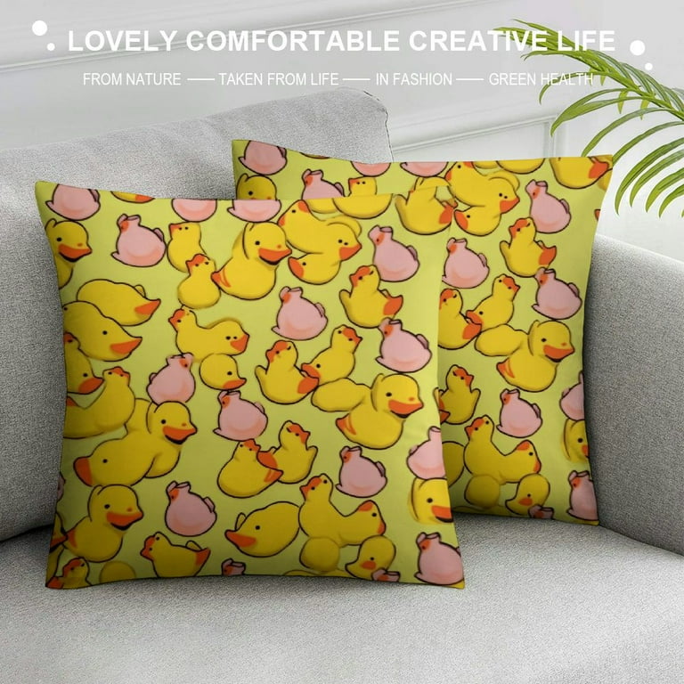 COMIO Rubber Duck Yellow Body Pillow Cover Super Soft Body Pillow Pillowcase Pillow Covers with Zipper for Home Bedroom Sofa Couch Gift for Women Men
