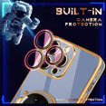 thumbnail image 4 of Phone 14 Pro Case Astronaut Cute Girls Women Girly Unique Phone Cases with Hidden Stand Kickstand 6D Design with Camera Lens Protector Cover for 14 Pro 6.1'', 4 of 11