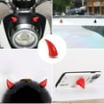 thumbnail image 5 of Juego de 4 accesorios de decoración para casco de motocicleta Devil Horn - Accesorios Demon Bocina personal suave con ventosa de goma suave - para casco de motocross todoterreno brillar Electrónica, 5 of 5