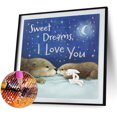 thumbnail image 1 of Cuadros Decorativos Póster de mosaico con cuentas cuadradas completas, Kit de letras de perezoso con pintura de diamantes 5D DIY Sywqhk Nuevos Originales, 1 of 1
