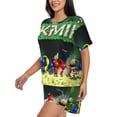 thumbnail image 2 of Lsque Pikmin Women's Short-Sleeved Pajama Set - 2 Piece Soft and Lightweight Sleepwear Set-Small, 2 of 9