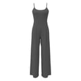 thumbnail image 5 of EYNMVR Summer Sleeveless Jumpsuits for Women Dressy Square Neck Wide Leg Pants Knit One Piece Rompers Fashion Clothing, 5 of 6