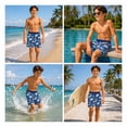 thumbnail image 3 of Quad Seven Boys' Swim Trunks - 2 Pack Quick Dry Board Shorts Bathing Suit (Size: 8-18), 3 of 7
