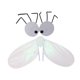 thumbnail image 3 of Conjunto de disfraz de alas de mosca, accesorios de cosplay, decoración de Halloween con gafas. Blanco, 3 of 7
