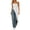 L0462 White, variant on Wooowa Women's Asymmetrical Long Tank Top Split Hem Square Neck Sleeveless Solid Color Tops Streetwear