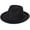 Black, variant on Keevoom Fedora Hats for Women Men Wide Brim Two Tone Panama Felt Hat Gradient Color Dress Hat