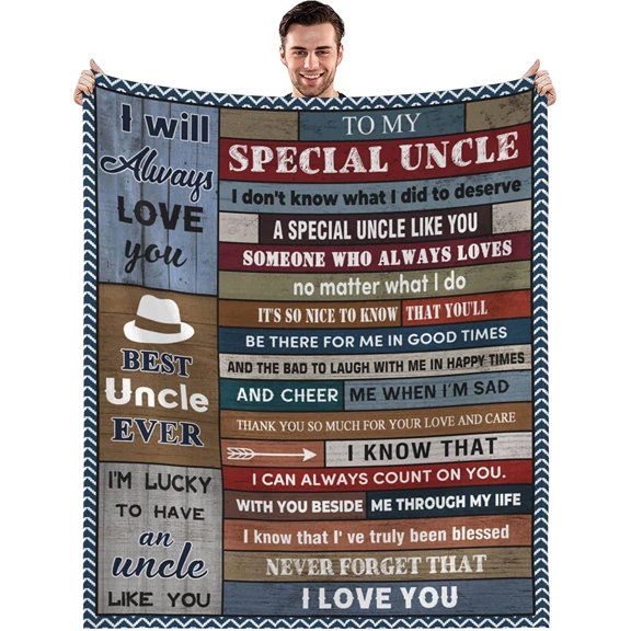 Uncle Gifts Blanket,Uncle from Niece and Nephew,Best Uncle Ever Gift Ideas Blankets,Uncle Birthday Gift Soft Blanket,Uncle Blanket, 30x40in Fleece Blanket