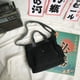 thumbnail image 4 of Pequeño Paquete Bolsa de hombro femenino de punto Cáñamo de algodón duradero para el ocio diario (rosa) Sywqhk Para Estrenar, 4 of 9