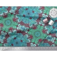 thumbnail image 2 of Soimoi Poly Georgette Fabric Mandala Kaleidoscope Decor Fabric Printed Yard 42 Inch Wide, 2 of 3