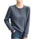 thumbnail image 2 of Neewe Long Sleeve Bitton Shirts for Women School Outfits Fall Fashion Winter Clothes Workout Comfy Basic Tees 2026, 2 of 5