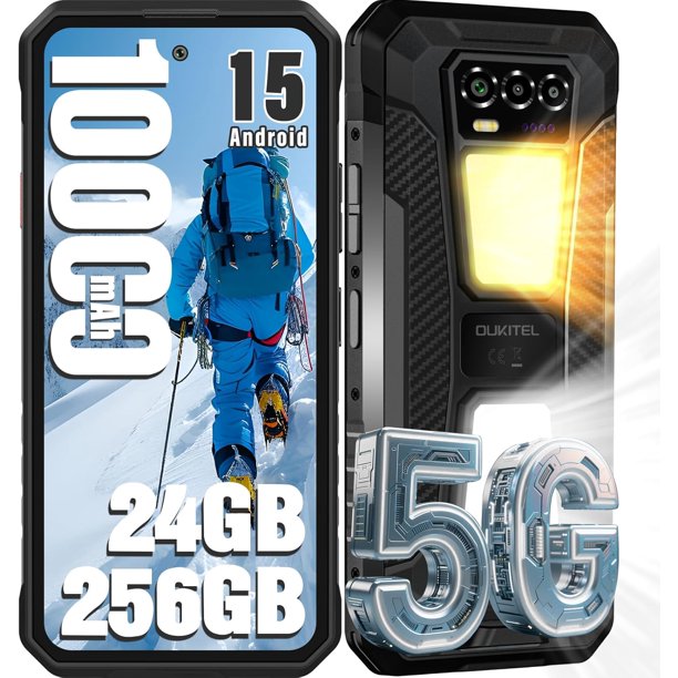 Smartphone OUKITEL WP58 PRO 5G de 24 GB+256 GB de 6,7 pulgadas Android 15