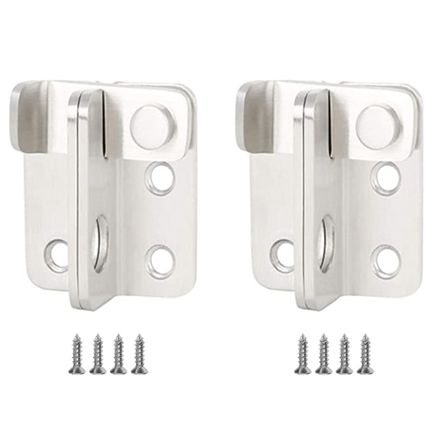 2 Sets Stainless Steel Sliding Latch Durable Gate Latch Safety Door Lock
