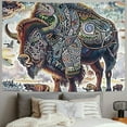 thumbnail image 2 of BCIIG Bison Tapestry Wall Hanging Unique Style Graphic Tapestries Home Wall Decor Art for Living Room Bedroom Apartment Farmhouse Dorm 50x40inch, 2 of 6