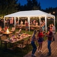 thumbnail image 2 of UBesGoo 10x30 Party Canopy Tent with 8 Removable Sidewalls,Outdoor Shelter for Weddings and Events,White, 2 of 13