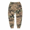 thumbnail image 3 of Men’s Camouflage Print Jogger Pants Elastic Waist Drawstring Cargo Style Casual Trousers for Outdoor Wear, 3 of 3