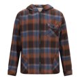 thumbnail image 3 of Xysaqa Full Zip Up Hoodies for Men Fleeces Lined Plaid Flannel Shirt Jacket Hooded Sweatshirt Warm Winter Coat for Mens S-3XL, 3 of 5