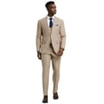 thumbnail image 3 of Men's Stacy Adams Hybrid-Fit 3pc Notch Lapel Suit Set, Jacket Vest and Pants, 3 of 4