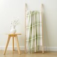 thumbnail image 3 of BATTILO Light Green Plaid Throw Blanket for Couch, Summer Lightweight Acrylic, 50" x 60", 3 of 7