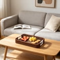 thumbnail image 4 of Woven-Style Storage Tray Imitation Woven Serving Basket Fruit Table Storage Basket Decorative Woven-Look Tray, 4 of 5