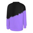 thumbnail image 3 of Vedolay Sweatshirts Women Women's Casual Long Sleeve Sweatshirts Crew Neck Relaxed Fit Tops,Purple M, 3 of 4