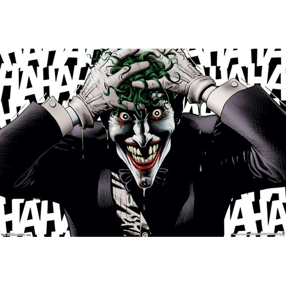 DC Comics - The Joker - Crazy Wall Poster, 14.725" x 22.375"