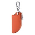 thumbnail image 2 of jinwen Car Key Case Auto Key Fob Holder Handmade Stylish Protector Key Fob Cover Orange Orange, 2 of 9