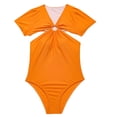 thumbnail image 3 of asdoklhq Swimsuits for Women Plus,Women's Hollow Design Bikini Solid Color One-Piece Swimsuit, 3 of 9