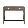 thumbnail image 6 of Urbanpro 42"Farmhouse Metal and Wood Desk in Gray Wash, 6 of 7