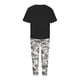 thumbnail image 5 of Conjunto de camiseta y pantalones con cuello redondo y media manga para mujer Wmkox8yi  bvn1463, 5 of 6