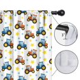 thumbnail image 4 of Blackout Kids Curtains,Cartoon Tractors Stars White Pattern Childrens Insulated Curtains Set Of 2,Bedroom Essentials,Toddler Room Decor 42"x54", 4 of 5