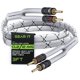 thumbnail image 1 of Cable de altavoz GearIt de 12 AWG de primera calidad, resistente, 1 m con conector tipo banana, 1 of 7