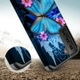 thumbnail image 4 of Galaxy S21 Plus Case with Screen Protector for Girls Women, Dual Layer Heavy Duty Protective Phone Cover Cases for Galaxy S21 Plus/S21+ - Blue Butterfly, 4 of 5