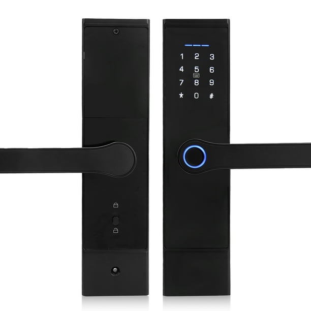 Cerradura de puerta inteligente Jadeshay con huella digital y Tarjeta IC