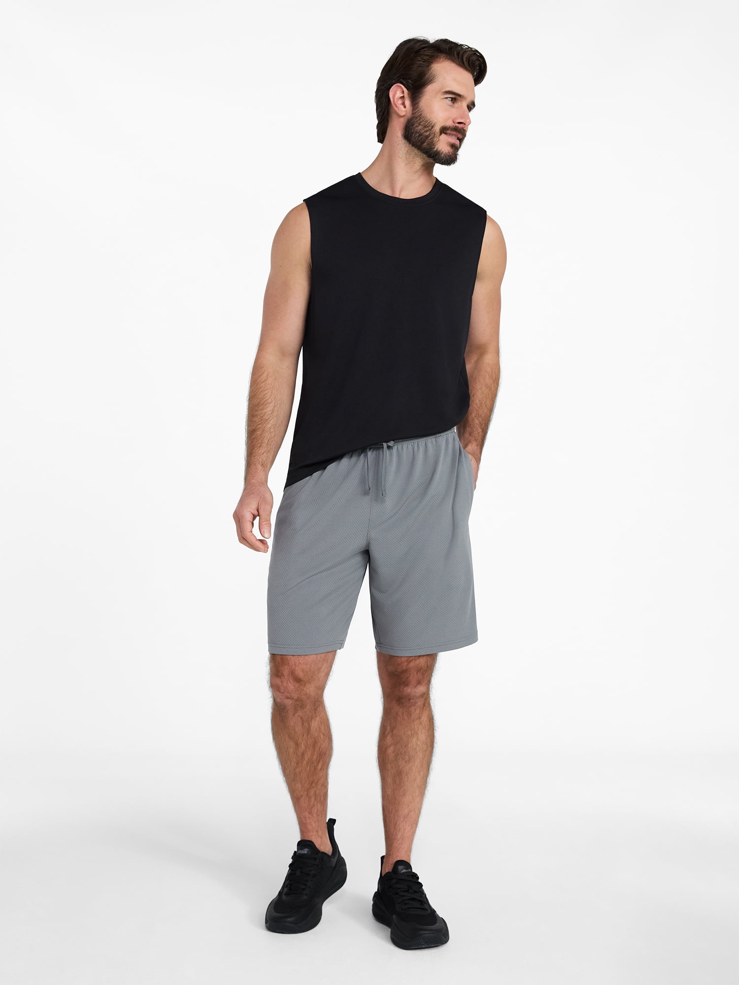 Athletic Works Men’s Sleeveless Mesh Muscle Tee, Sizes XS-5XL