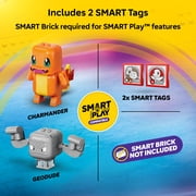 LEGO Pokémon SMART Play: Charmander and Geodude's Cavern Clash - Compatible Set with 2 SMART Tags and 2 Pokémon Figures - Interactive Building Toy - Gift for Boys and Girls, Ages 6+ 72157