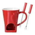thumbnail image 2 of Taza para Fondue de 150 Ml con Calentador de , Recipiente para Dulces, Queso, Café, Bombonera Y Tenedor. Ideal para Compromisos, Cocina, Po, 2 of 9