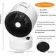 thumbnail image 4 of Mini Ceramic Heater, ADURI Fan Heater Auto Shaking Head, 600W Low Consumption Portable Desktop Heater for Office, Bedroom,Tip-over Protection, 4 of 4