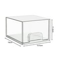 thumbnail image 4 of Shoreew Transparent Storage Box Stackable Cosmetic Organizer Drawer Large Capacity Stable Makeup Organizer Box Bathroom Counter Dresser Cabinets Vanity Container, 4 of 6