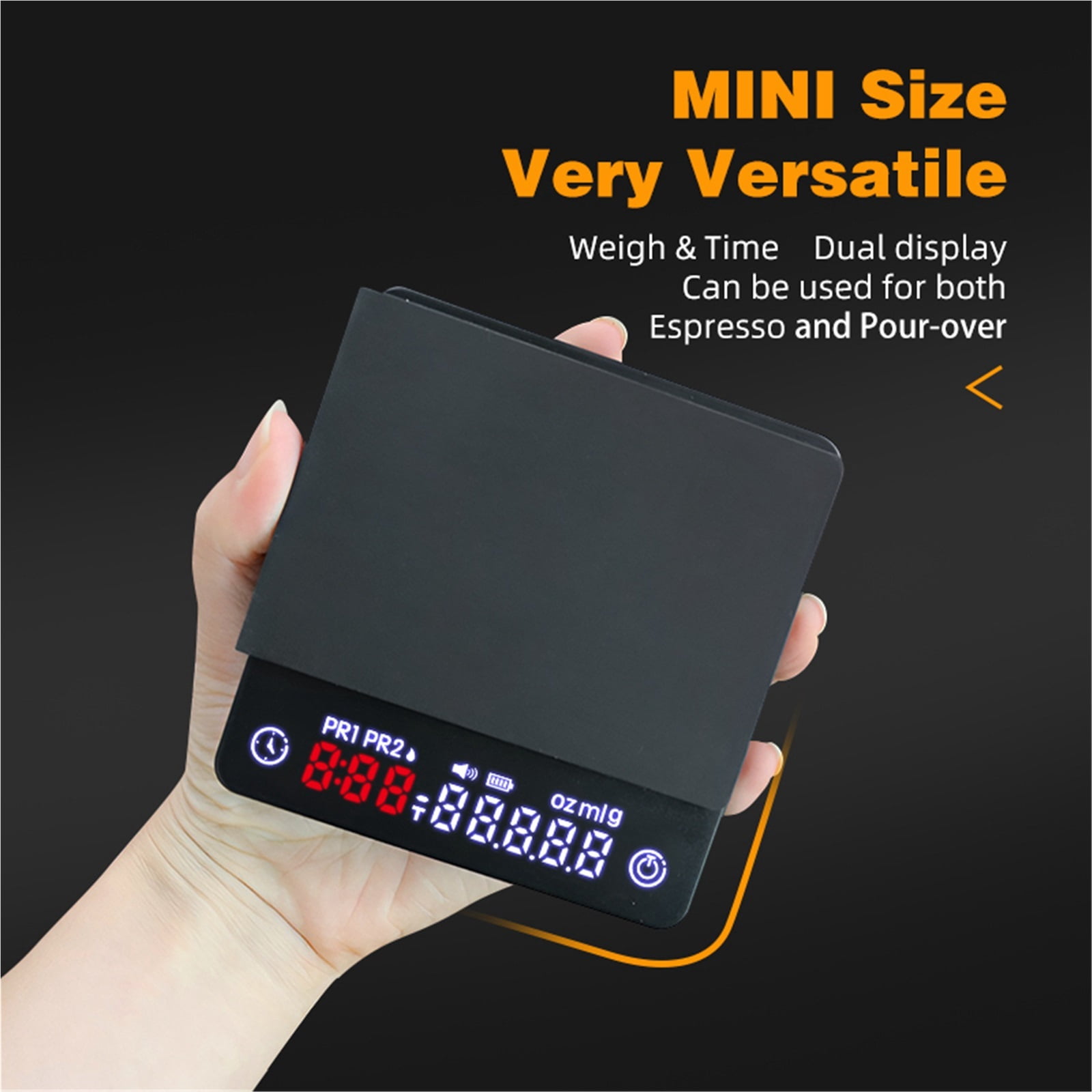 Digital Scale With Timer Usb 3kg Electronic Precision Portable Barista Tool Kitchen Home Coffee Accessories