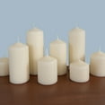 thumbnail image 4 of Stonebriar Collection Unscented Ivory Pillar Candle, 3-Pack, 3" x 3", 18-Hour Burn Time, 4 of 6
