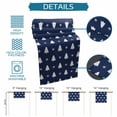 thumbnail image 6 of Christmas Navy Blue Table Runner 60 Inches Long Farmhouse Dress Scarves, Winter Snowflakes Modern Xmas Trees Dining Tablerunner for Coffee Table/Kitchen Island/Party Décor, 13" x 60", 6 of 8