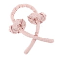 thumbnail image 3 of Hair Curling Rod Ribbon Heatless Foam Hair Roller Clip Reusable Portable Wrap Headband, Light Pink, 3 of 9
