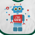 thumbnail image 4 of Inktastic Robot 1st Birthday Boys Baby Bib, 4 of 4