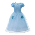 thumbnail image 3 of Disfraz de princesa Disney para niñas, Cosplay de carnaval, melocotón, sirena, Ariel, Jasmine, Elena, ropa de cumpleaños para niños, 3 of 5