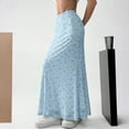 thumbnail image 5 of Womens Floral Chiffon Maxi Skirt 2026 Summer High Waisted Flared Elegant Long Skirts for Women, 5 of 6