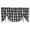 Black & Cream Lined Valance, variant on Park Designs Blue Buffalo Check Lined Valance 60"