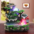 thumbnail image 2 of Desktop Water Fountain Waterfall Decor,Cascading Indoor Waterfall,Atomizing Desktop Humidifier for Office Home Desk Decoration,A Great Gift with Led Lights&Soothing Water Sounds, 2 of 10