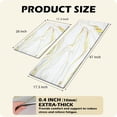 thumbnail image 2 of Gold and White Kitchen Mats 2/5 Inch Thick Waterproof Non-Slip Cushioned Anti Fatigue Marble Kitchen Mat 2 PCS Comfort Rubber Standing PVC Rugs for Kitchen, Sink, Laundry 17.3x 28+17.3 x 47, 2 of 6