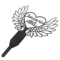 MUSEYA Durable Metal Pet Memorial Stake for Grave Yard and Cemetery Decoration